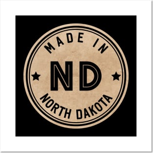 Made In North Dakota ND State USA Posters and Art